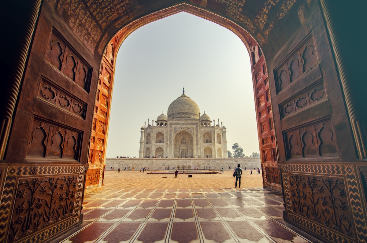 Travelers exploring India with Golden Triangles India